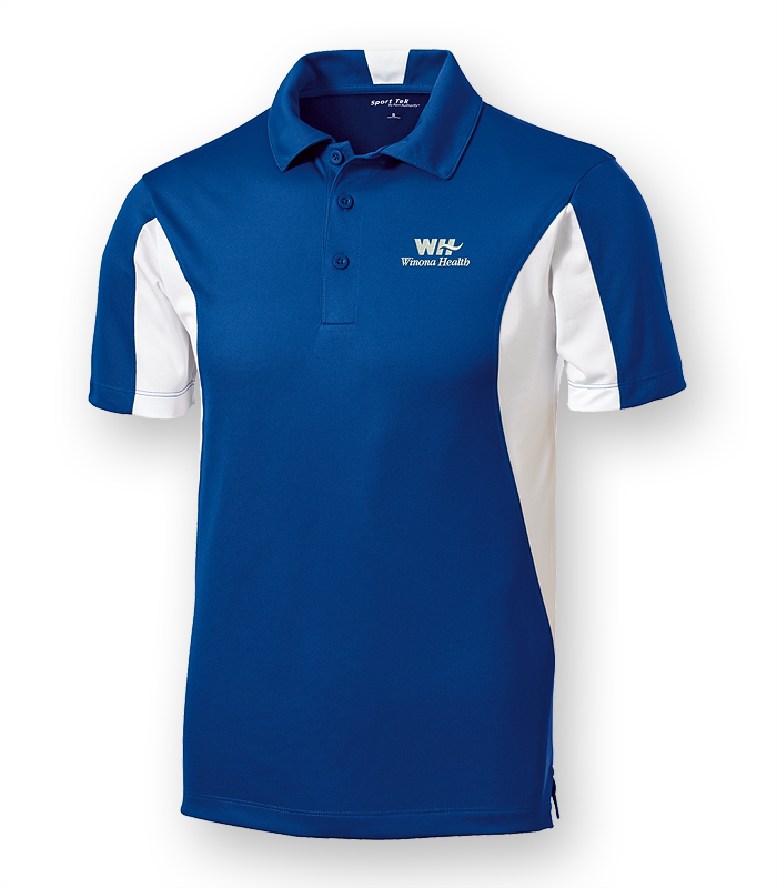 TST655 TALL Side Block Micropique Polo Winona Health Apparel