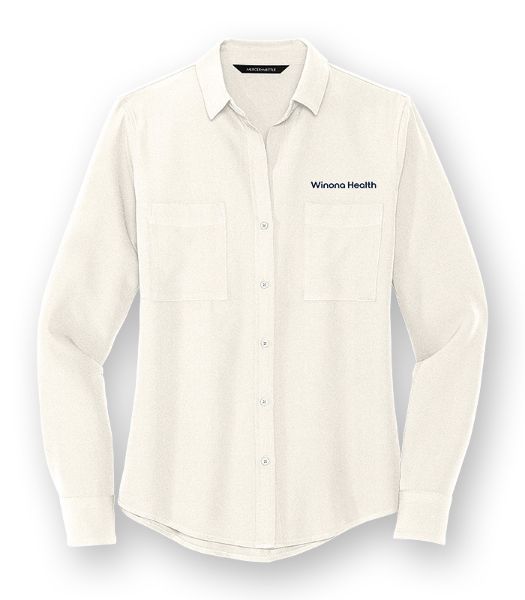 Picture of MM2013 - Ladies Crepe L/S Camp Blouse